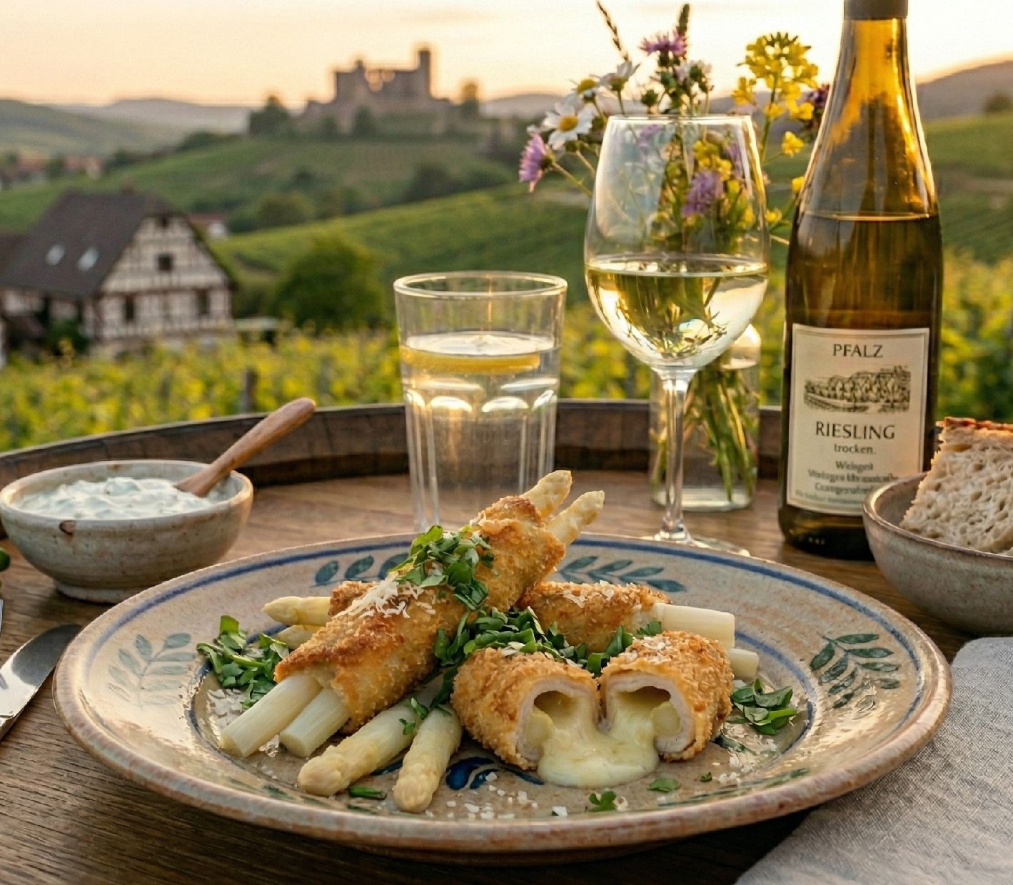 Rezeptfoto: Spargel Cordon Bleu - Hauptgericht, Spargel, Fleisch | In 30 Min. fertig