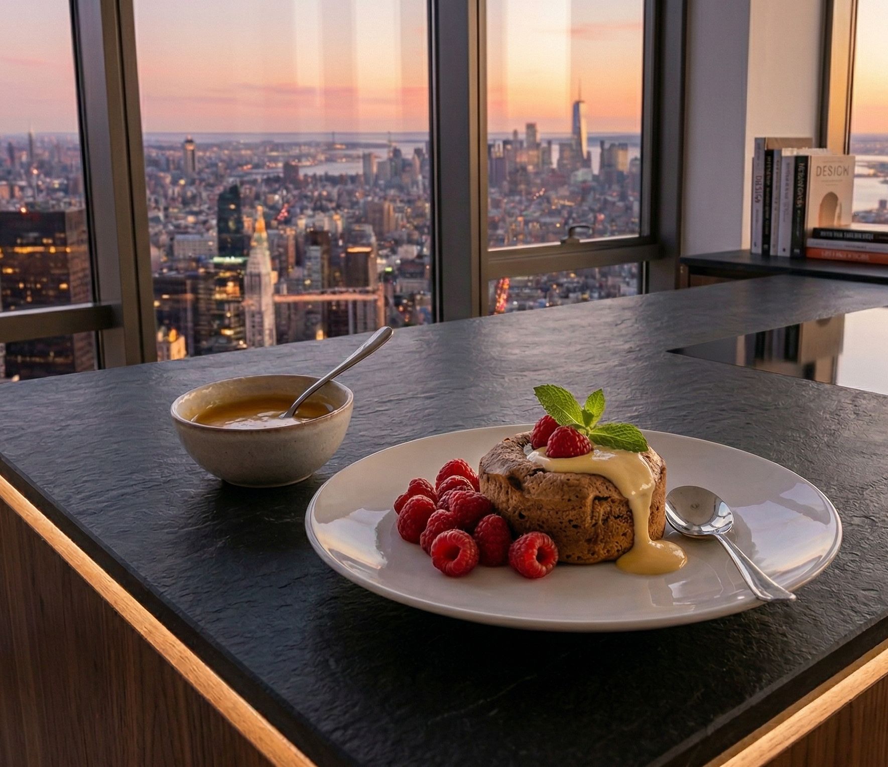 Weißes Schoko-Törtchen mit Eierlikör-Kern