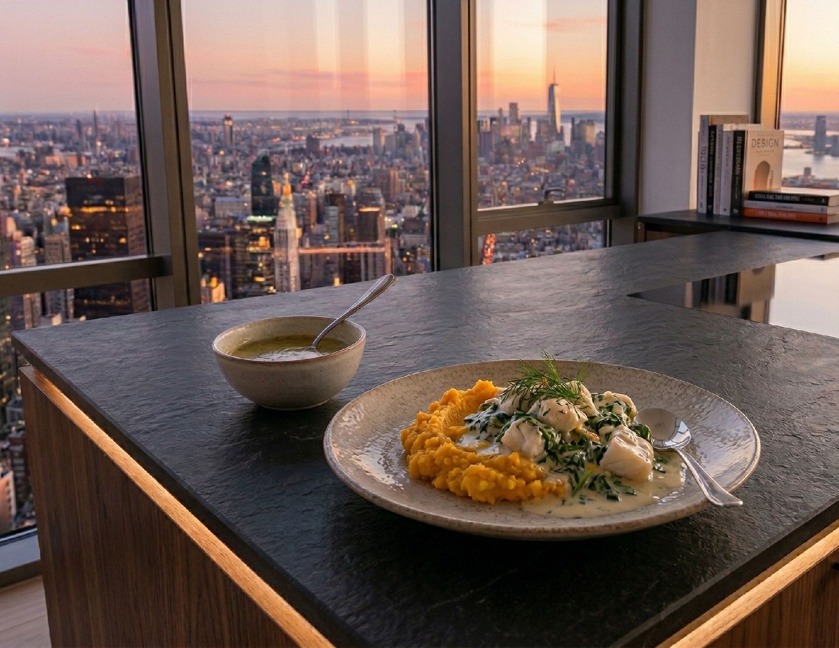 Rezeptfoto: Fisch-Spinat-Ragout mit Möhren-Kartoffelstampf - Hauptgericht, Fisch, Spinat | In 40 Min. fertig