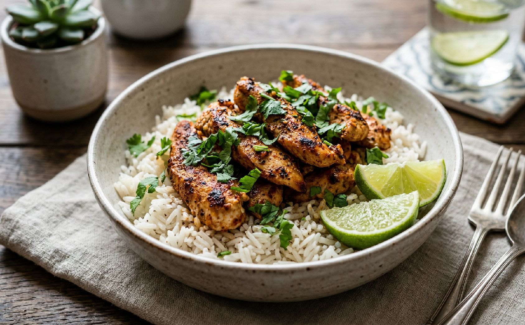 Rezeptfoto: Hähnchen Burrito Bowl - Hauptgericht, Bowl, Mexikanisch | In 30 Min. fertig